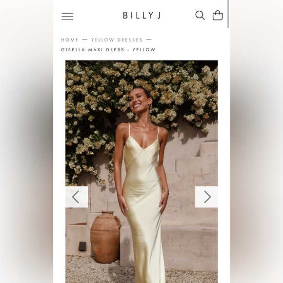 Billy j butter yellow dress - Picture 1 of 4